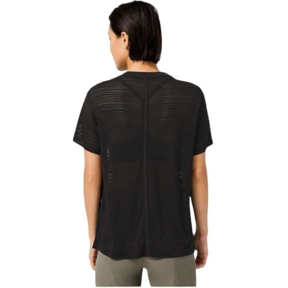 Lululemon All Yours Boyfriend Tee *Stripe in Black Size 8 - Picture 2 of 5